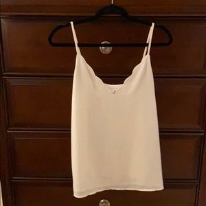 Scallop tank top